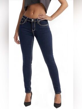 Hybrid & Company Skinny Stretch Jeans with Contrast Stitching Size 20W -NWT